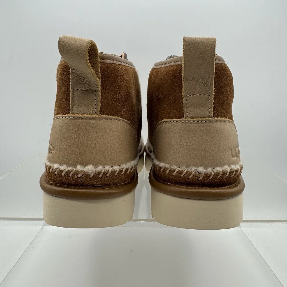 NEW! UGG Neumel Stitch Chestnut Chukka Boots 1094398 Men's 6 / Women's 7